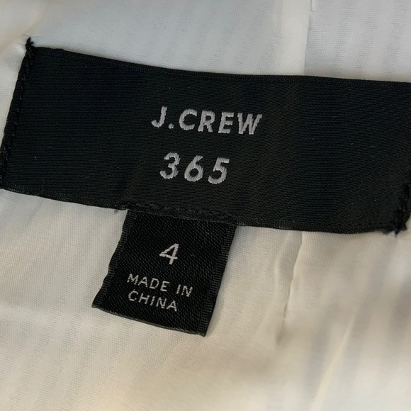 J Crew 365 NWOT Blue White Seersucker Pleated Skirt Sleeveless Dress SZ 4 - Picture 10 of 13